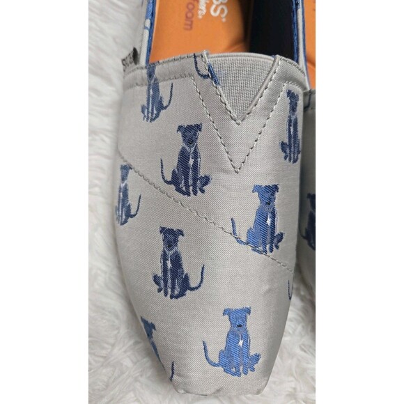 Bobs For Dogs Skechers Dog Print Memory Foam Canvas Flat Slip On Sneaker Size 9 - Picture 3 of 9